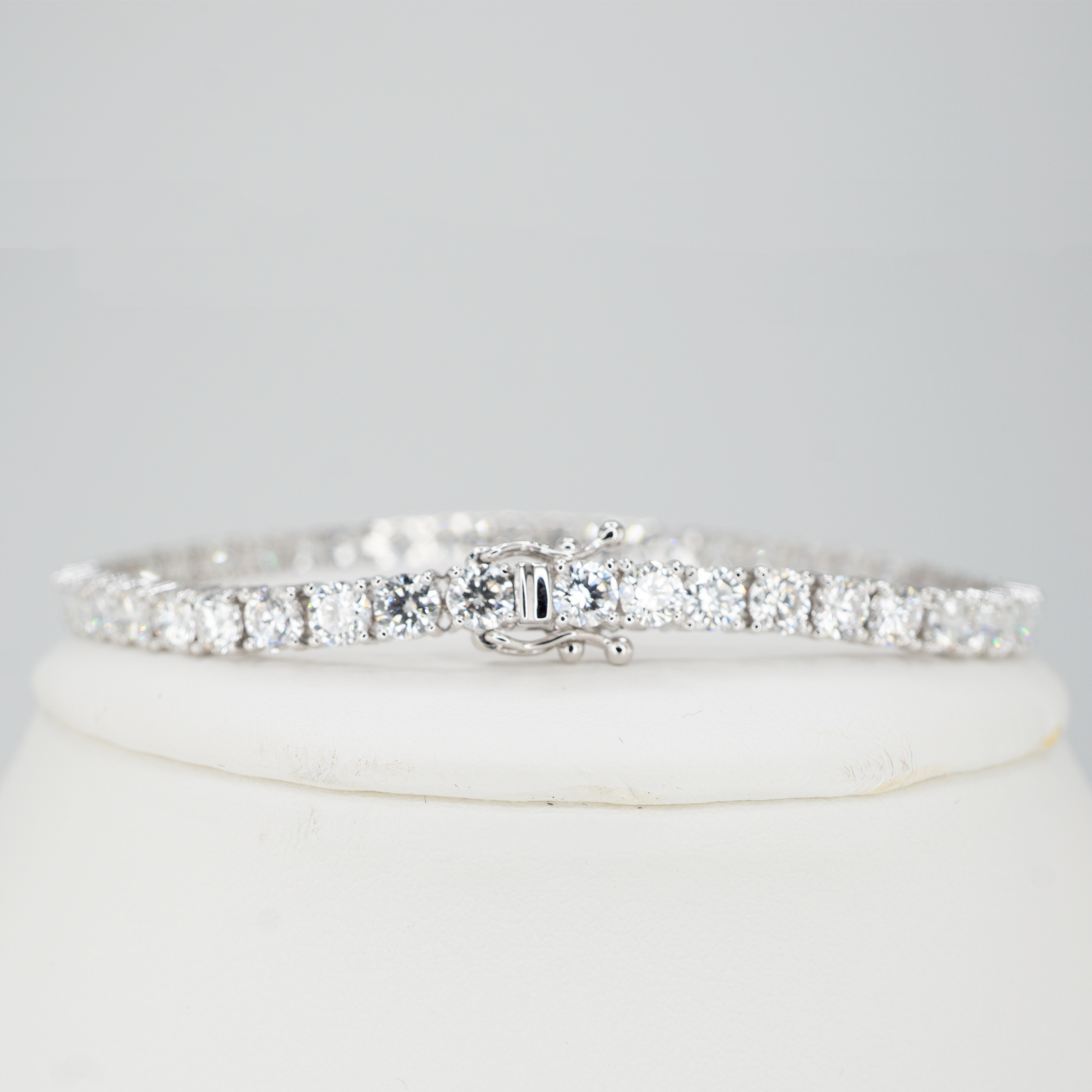 ラボグロウンダイヤモンド ゴールドテニスブレスレット スクエア - 15ct